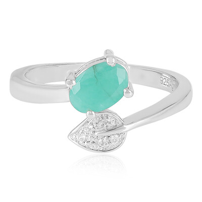 Anello in argento con Smeraldo Socoto