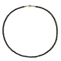 Collana in argento con Ossidiana Dorata