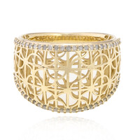 Anello in oro con Diamante I4 (J) (Ornaments by de Melo)