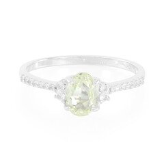 Anello in argento con Kunzite Canarino