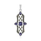 Ciondolo in argento con Iolite Ceylon