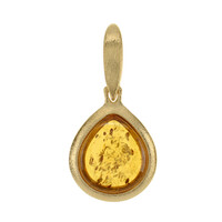 Ciondolo in argento con Ambra Baltica Cognac
