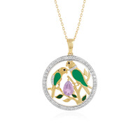 Collana in argento con Ametista Rose de France