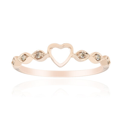 Anello in oro con Diamante Rose de France SI1 di Argyle (Annette)