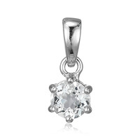 Ciondolo in argento con Topazio Bianco