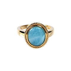 Anello in argento con Larimar