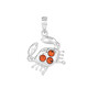 Ciondolo in argento con Ambra Baltica (dagen)