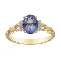 Anello in oro con Tanzanite