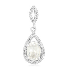 Ciondolo in argento con Goshenite