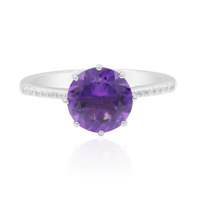 Anello in argento con Ametista Boliviana