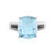 Anello in argento con Topazio Blu Cielo
