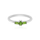 Anello in argento con Diopside Russo