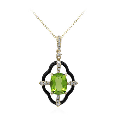 Collana in oro con Peridoto Dashihe  (CIRARI)
