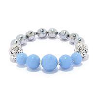 Bracciale in argento con Angelite (Dallas Prince Designs)