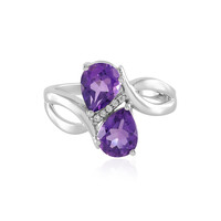 Anello in argento con Ametista del Marocco