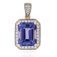 Ciondolo in oro con Tanzanite AAA
