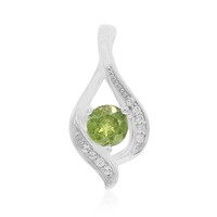 Ciondolo in argento con Demantoide Namibiano