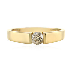 Anello in oro con Diamante Cioccolato I1