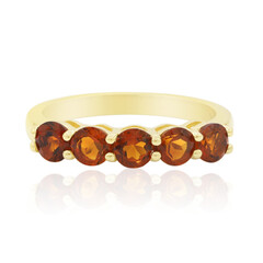 Anello in argento con Citrino Madeira