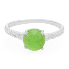 Anello in argento con Crisoprasio Imperiale