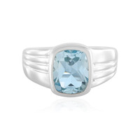 Anello in argento con Topazio Blu Cielo
