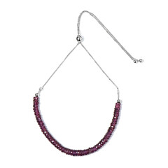 Bracciale in argento con Granato Magenta