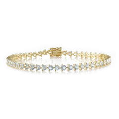 Bracciale in argento con Acquamarina Brasiliana
