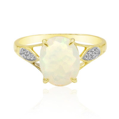 Anello in oro con Opale di Welo (Adela Gold)