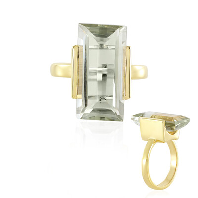 Anello in argento con Ametista Verde