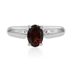 Anello in argento con Granato Mozambico