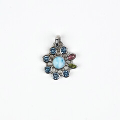 Ciondolo in argento con Larimar