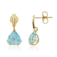 Orecchini in oro con Topazio Blu Cielo