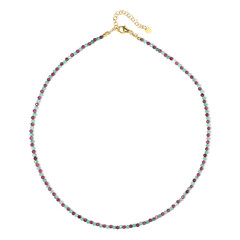 Collana in argento con Rubino del Madagascar