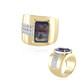 Anello in argento con Fluorite Bicolore