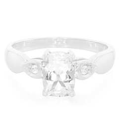 Anello in argento con Goshenite