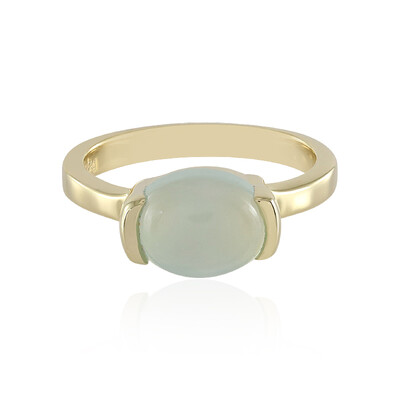 Anello in argento con Calcedonio Blu