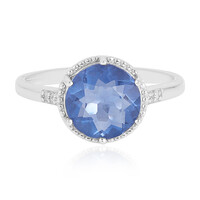 Anello in argento con Fluorite Cangiante