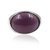 Anello in argento con Lepidolite