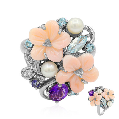 Anello in argento con Madreperla