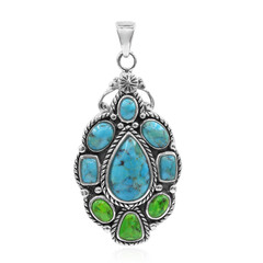 Ciondolo in argento con Turchese Kingman Mohave Blu (Art of Nature)