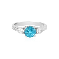 Anello in argento con Topazio Paraiba