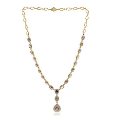 Collana in oro con Zaffiro Fancy (CIRARI)