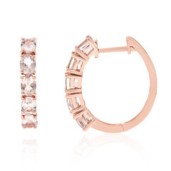 Orecchini in oro con Morganite AAA