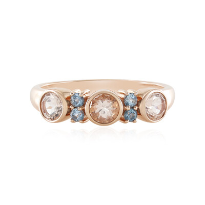 Anello in oro con Morganite del Madagascar AAA (KM by Juwelo)