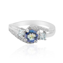 Anello in argento con Quarzo Mistico Blu