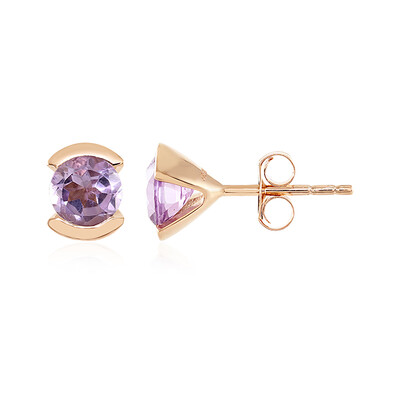 Orecchini in argento con Ametista Rose de France
