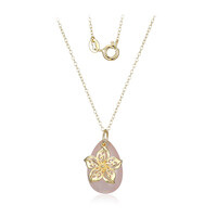Collana in argento con Quarzo Rosa