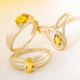 Anello in oro con Berillo Dorato Australiano