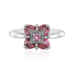 Anello in argento con Tormalina Rosa Brasiliana