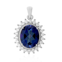 Ciondolo in argento con Topazio Blu Royal